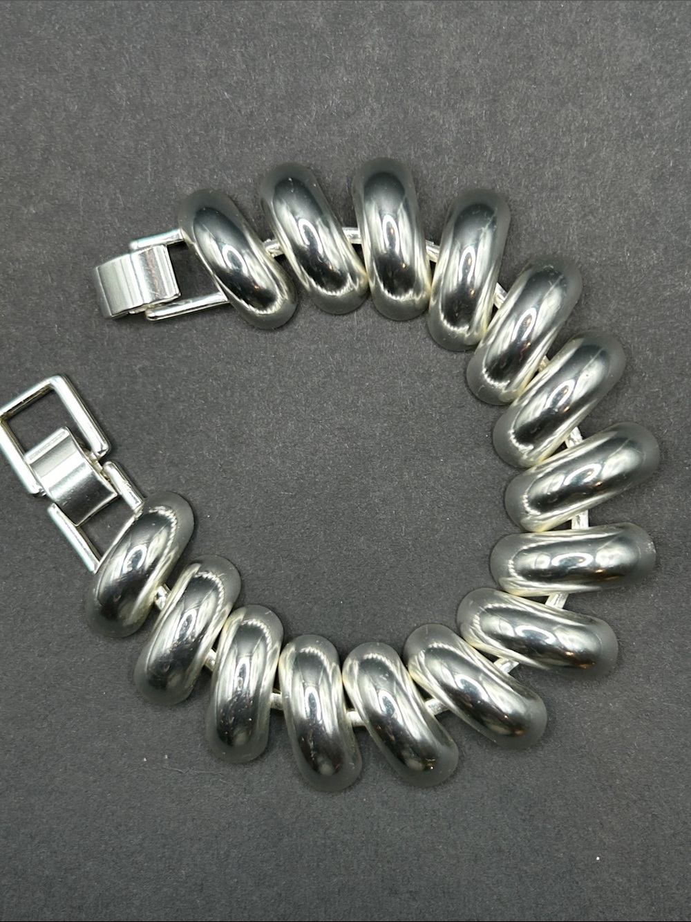 J. Crew Chunky Silver-Tone Coil Bracelet